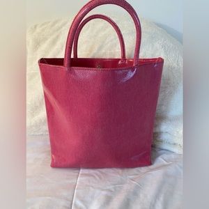 EUC Guess Pink Patten Hand Bag